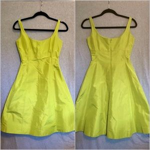J Crew silk taffeta a-line dress